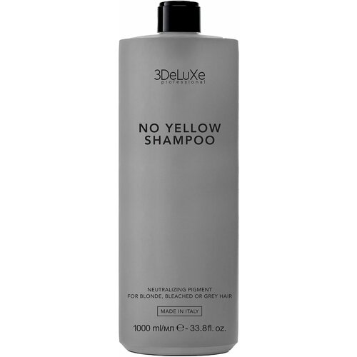 3DELUXE PROFESSIONAL Шампунь для нейтрализации желтизны волос SHAMPOO NO YELLOW, 1000мл