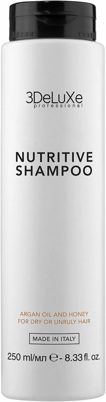 3DELUXE PROFESSIONAL Шампунь для сухих и поврежденных волос SHAMPOO NUTRITIVE, 250мл