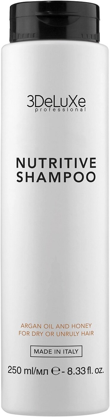Шампунь для сухих и поврежденных волос 3DELUXE SHAMPOO NUTRITIVE 250мл
