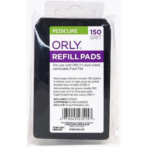 Сменный блок для пилки для педикюра (абразивность: 150) ORLY Foot File Refill Pads 10шт/уп