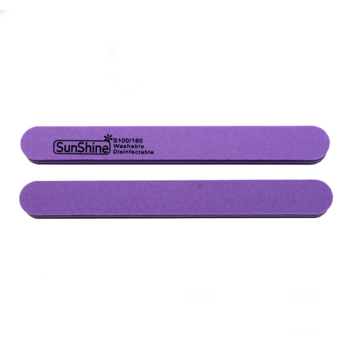 SunShine, Пилка для шлифовки прямая фиолетовая 100/180 S4PP, 1 шт