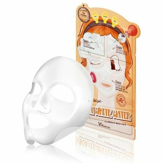 Маска для лица Elizavecca Liar Beautiful Girl Aqua Water Illuminate Mask Pack тканевая 25+2+2мл - фото №2