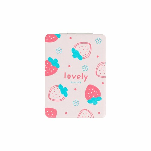 Зеркальце карманное Meshu Lovely Strawberry, складное (MS_52723)