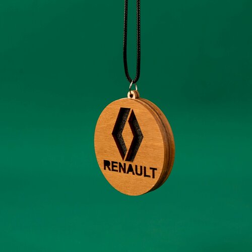 Подвеска декоративная из дерева для пропитки аромамаслом RENAULT