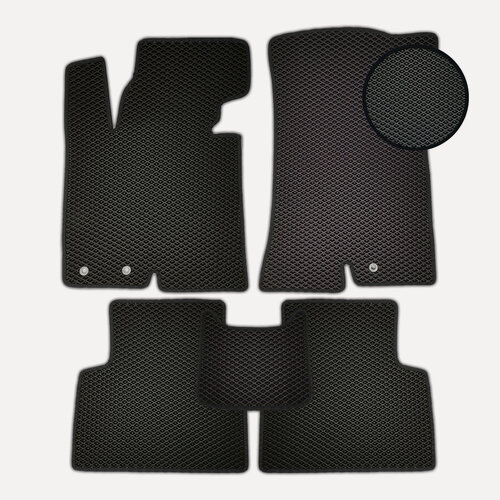 Изображение товара Автомобильные коврики EVA (ЕВА) Хендай Акцент в салон / Hyundai Accent 1999 - 2012 г. в. (седан, хэтчбек) EVAGoods