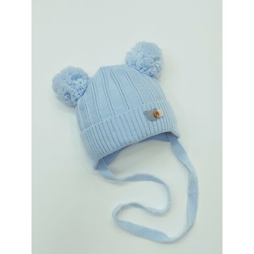 фото Шапка мой ангелок, размер 35-40, голубой