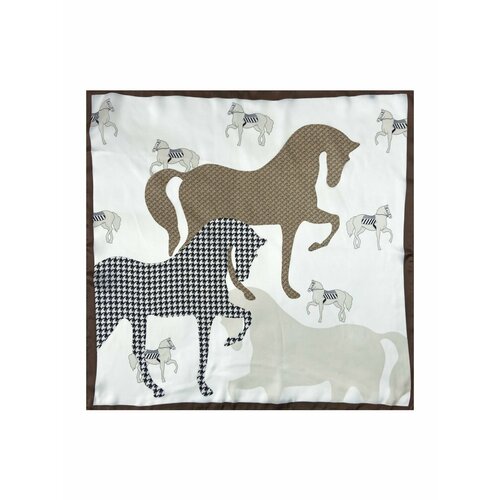 фото Платок ,70х70 см, белый, черный hangzhou weihe trade co., ltd