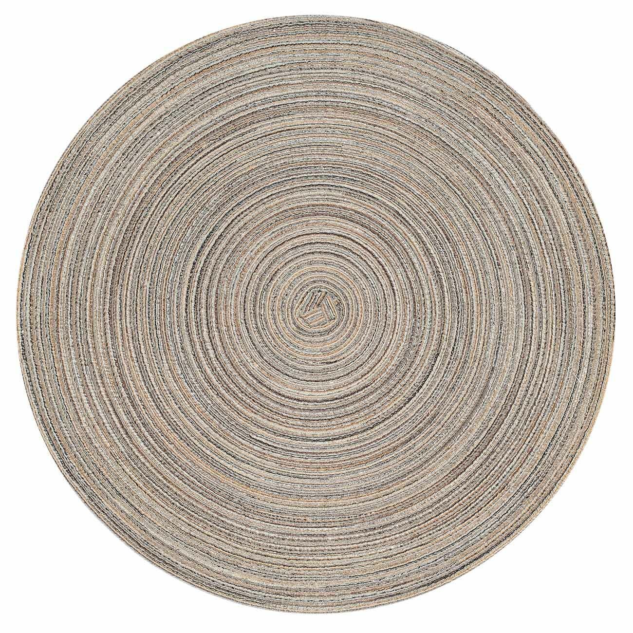 фото Салфетка под приборы, 38 см, полиэстер, круглая, серая, Rotary