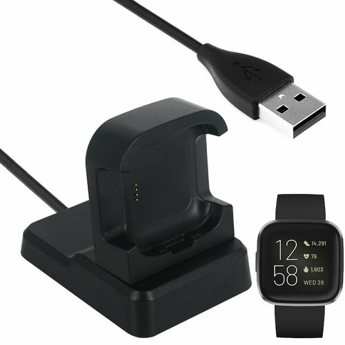 Зарядное USB устройство для Fitbit Versa 2 Smart Watch дисплей в сборе с сенсорным стеклом тачскрин для смарт часов fitbit versa 2