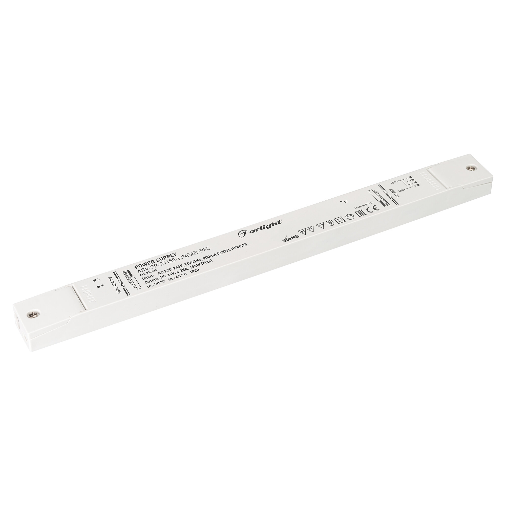 Блок питания Arlight ARV-SP-24150-Linear-PFC 24V 150W IP20 6,25A / - фото №1