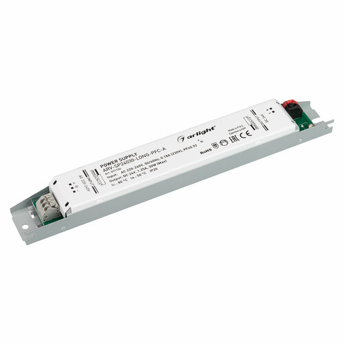 Блок питания ARV-SP24030-LONG-PFC-A (24V, 1.25A, 30W) (Arlight, IP20 Металл, 5 лет) Артикул 031104