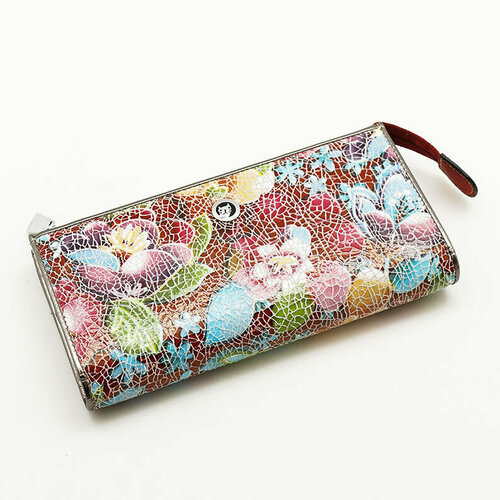 фото Кошелек sergio valentini, фактура тиснение, мультиколор