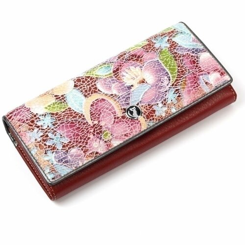 фото Кошелек sergio valentini, фактура тиснение, мультиколор