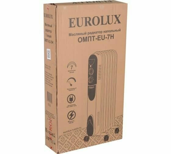 Масляный радиатор ОМПТ-EU-7Н Eurolux - фото №6