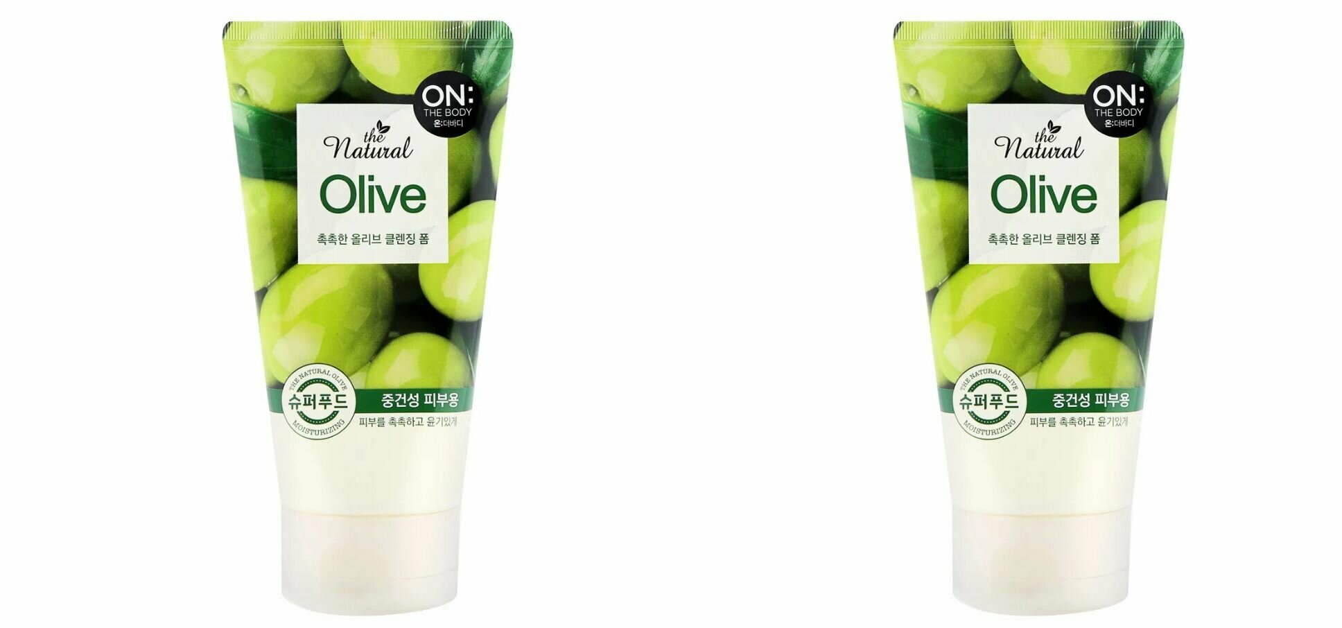 On The Body пенка для умывания с маслом оливы natural olive ,120 мл,2 шт