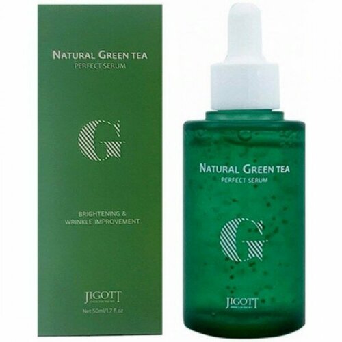 Сыворотка для лица с экстрактом зеленого чая Jigott Natural Green Tea Perfect Serum сыворотка увлажняющая с зелёным чаем jigott natural green tea perfect serum 50ml