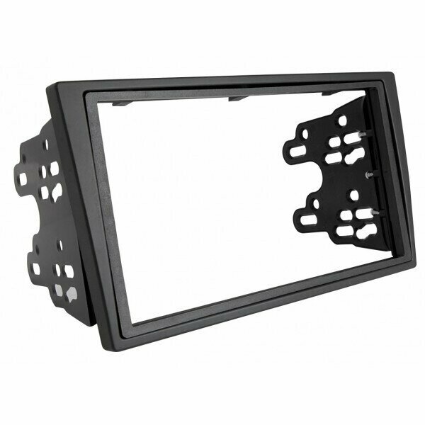 Переходная рамка 2-DIN для а/м OPEL Agila 2000-07, Astra G 2001-05, Combo C 2001-11, Corsa C 2000-06, Meriva 2003-10, Omega B 2000-03, Signum 2003-08, Tigra 2004-09, Vectra C 2002-08, Vivaro 2001-10 черный CARAV 11-791