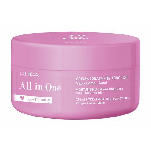 PUPA Крем для лица рук и тела увлажняющий с гиалуроновой кислотой All In One 350 мл 1955₽