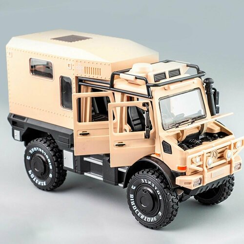 Машинка металлическая моделька Mercedes Unimog Camper грузовик maisto mercedes benz unimog u5000 82301 30 см синий серый