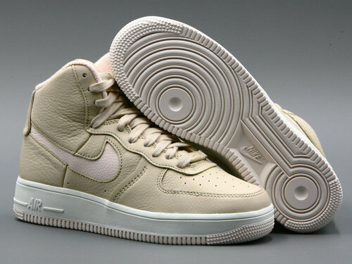 Кроссовки NIKE Air Force 1 Sculpt, полнота D, размер 7,5 US, белый, бежевый