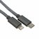 Кабель Type-C – Lightning для Apple, 3А, 1м, в нейлоновой серой о...