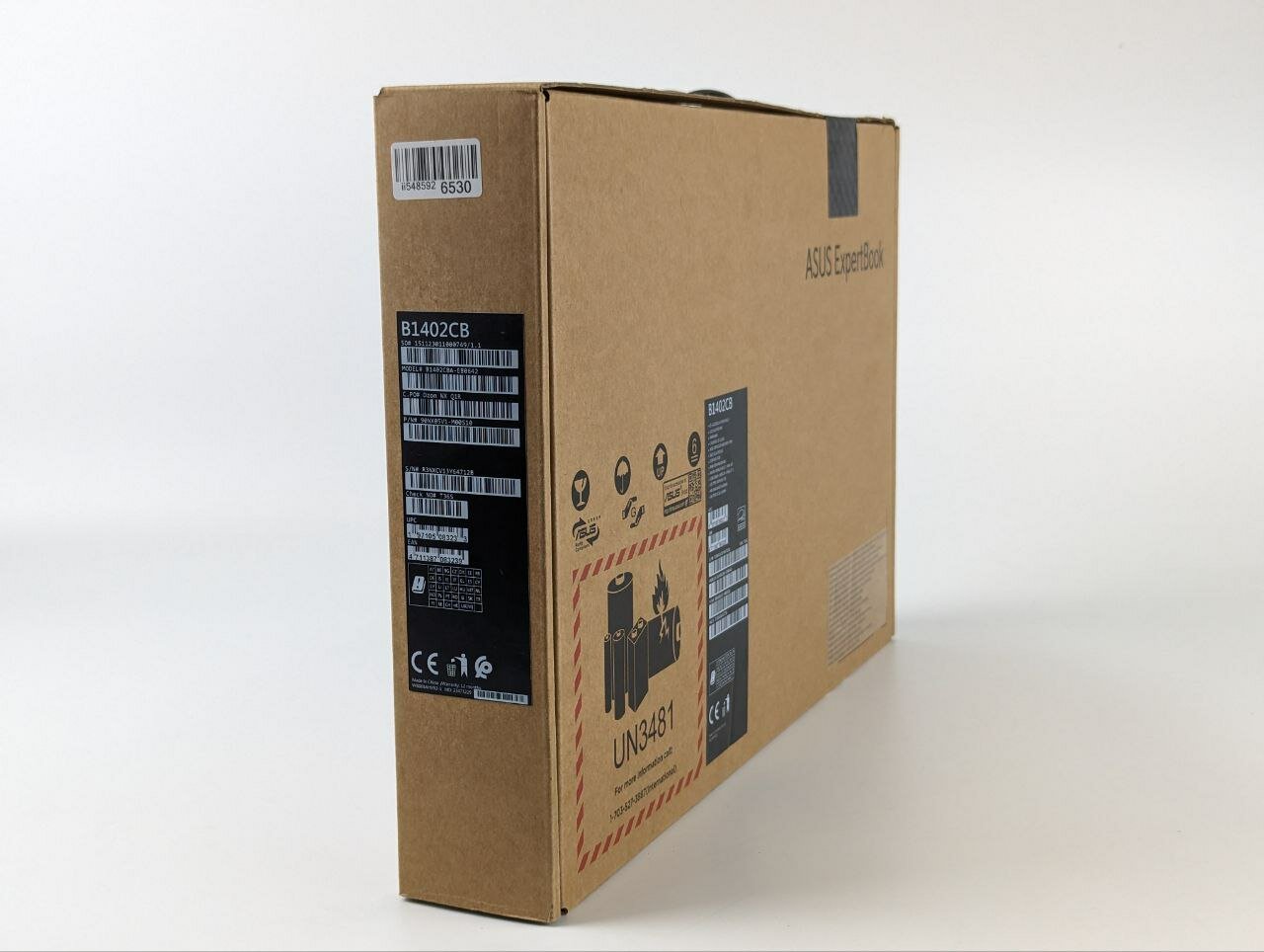 14" Ноутбук ASUS ExpertBook B1 B1402CBA-EB0642 1920x1080, Intel Core i5 1235U, RAM 8 ГБ DDR4, SSD 512 ГБ, NoOS, 90NX05V1-M00S10, чёрный — фото 6