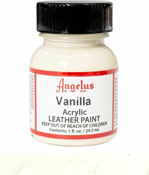 Акриловая художественная краска Angelus для ткани и кожи, Vanilla 160 (ванильный), 29.5 мл