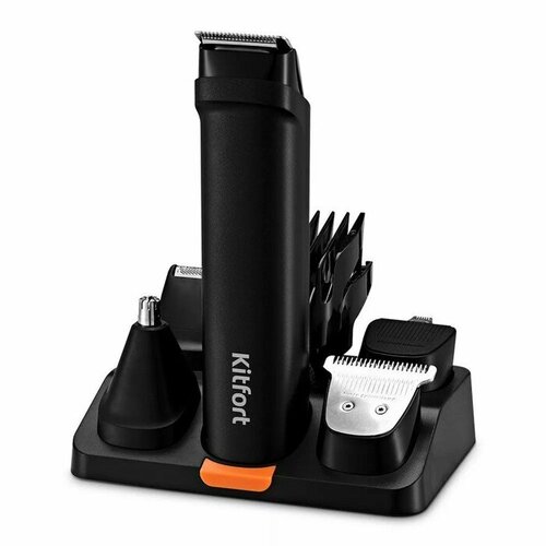 Триммер для волос Kitfort КТ-3140-1 для бородыусовносаушей от АКБ черно-оранжевый 326700₽