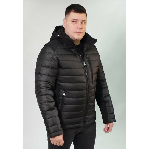 Куртка INDACO FASHION, размер 56, черный