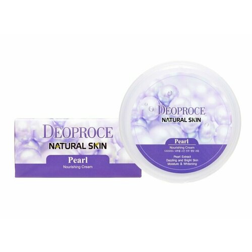 Deoproce Natural Skin Nourishing Cream Pearl Питательный крем для лица и тела с экстрактом жемчуга