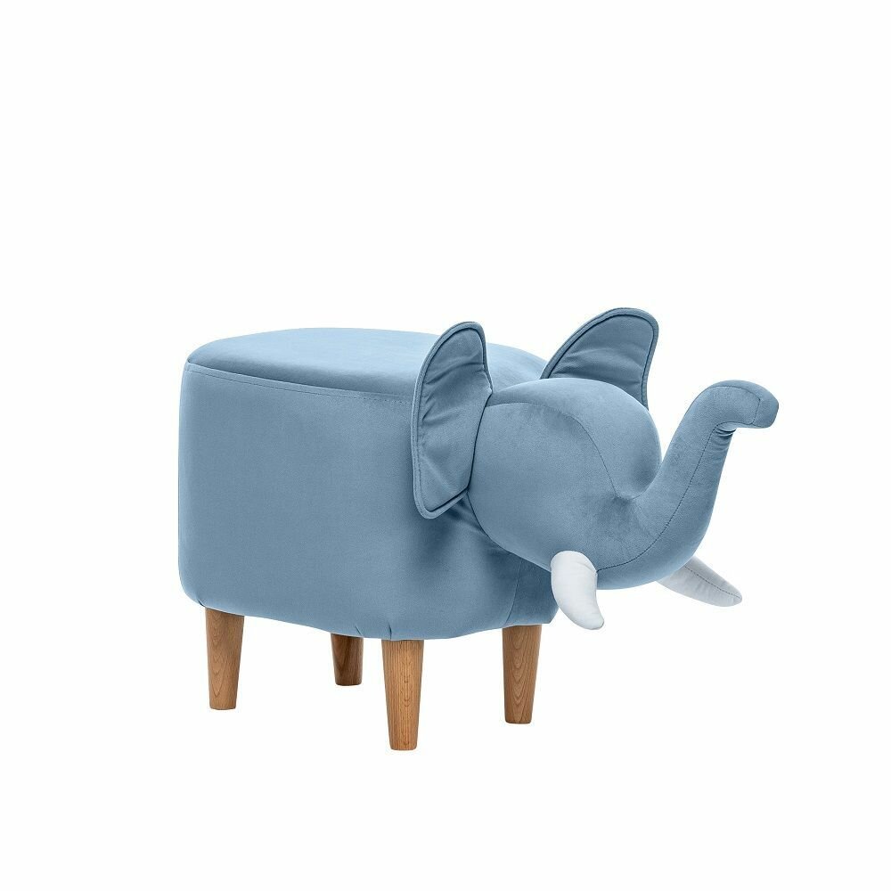 фото Пуфик в прихожую Slon Combi, ткань V 47/V 01, детский пуф Слон, пуф в прихожую, пуф-животное