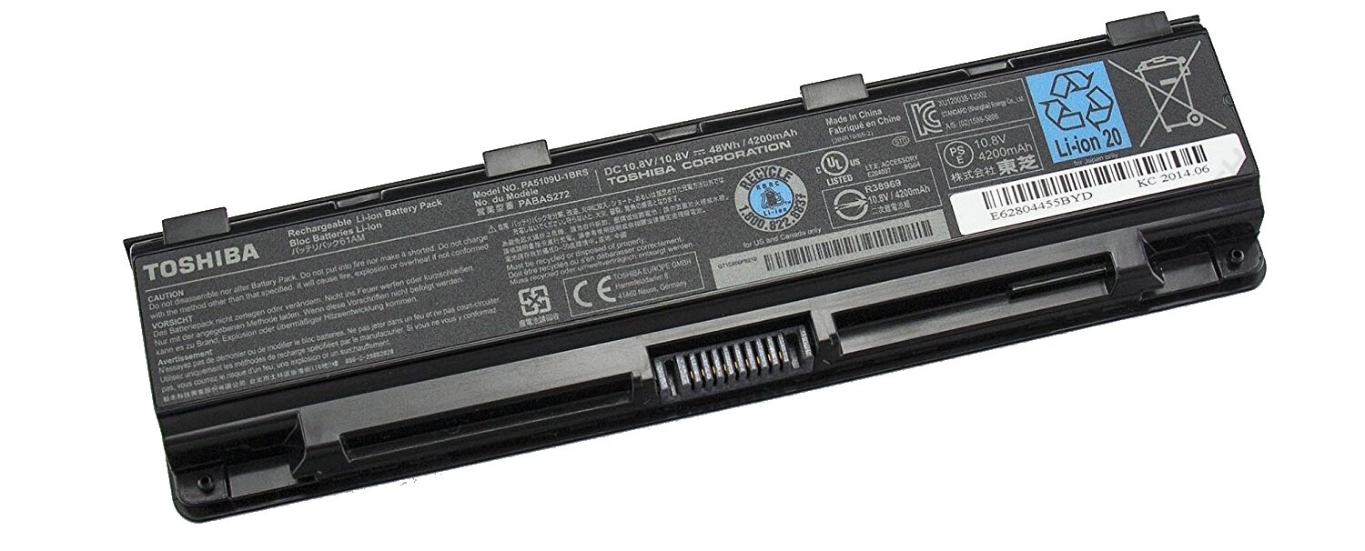 Аккумулятор для Toshiba Satellite C40, C45, C50, C70, Pro C70, C75, (PA5109U), 4200mAh, 10.8V