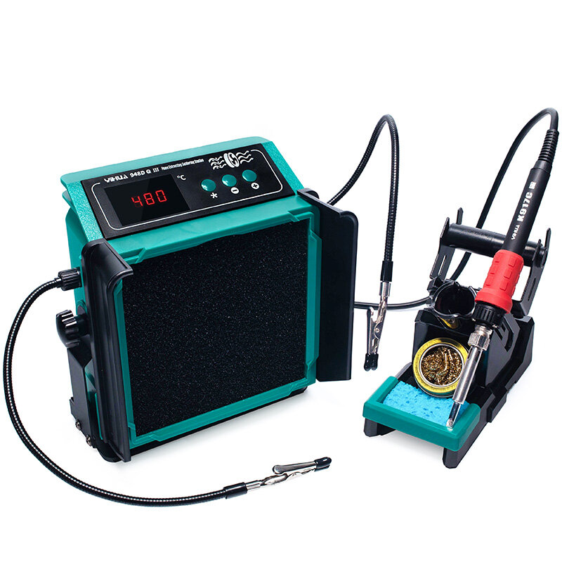 YIHUA948D Q-III паяльная станция с дымоудалением 110w