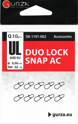 Застежки GURZA DUO LOCK SNAP AC (10шт), размер UL