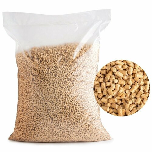 Древесный наполнитель 10кг светлый, Антибактериальный, Гигиенический, Натуральный