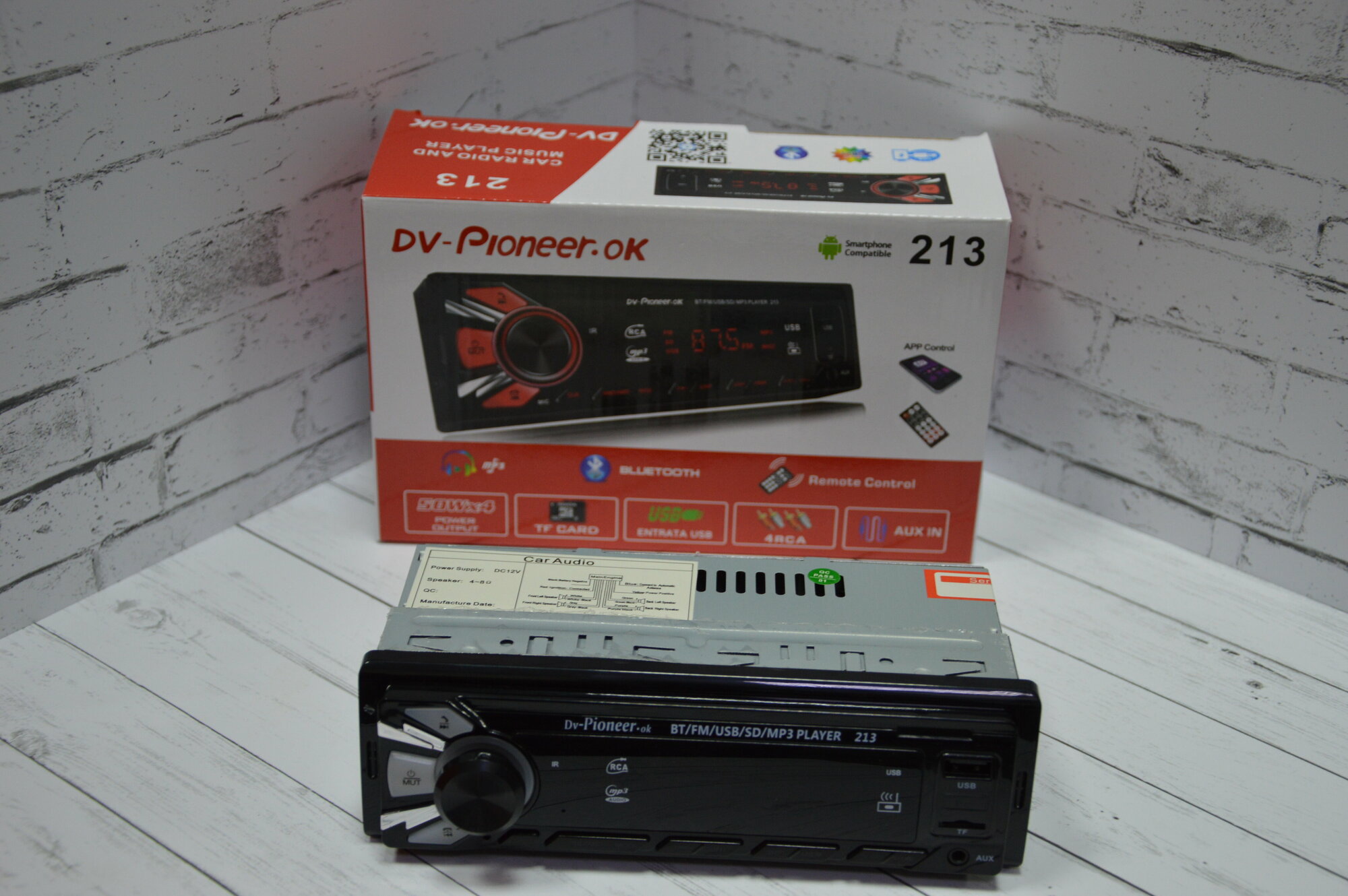 Автомагнитола Pioneer DV-213 с Bluetooth