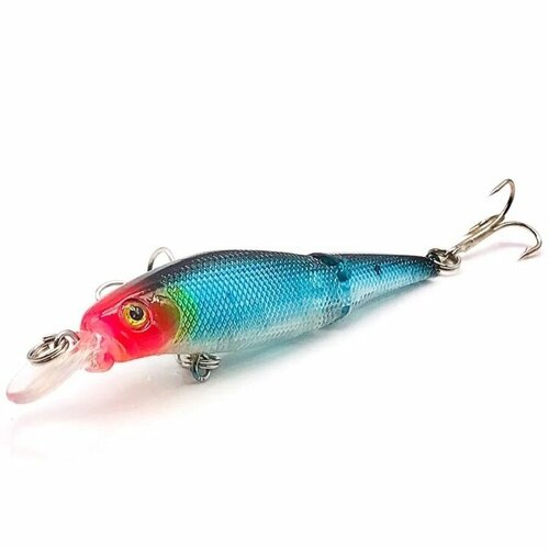 фото Воблер рыболовный для троллинга, составной воблер приманка на щуку судака сома, кренкбейт (9см, 7гр, тип 6) без бренда