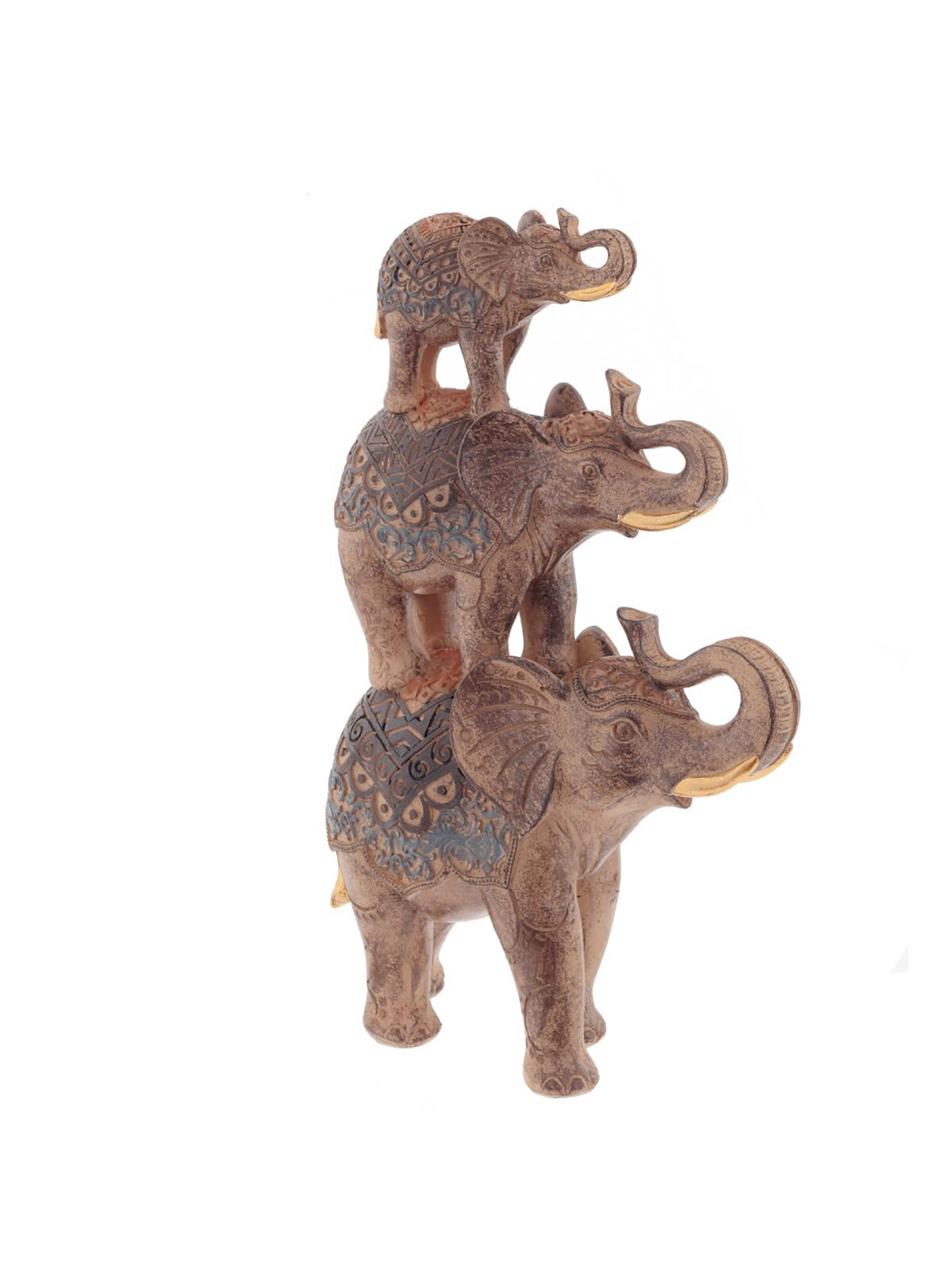 Фигурка декоративная "Слоны", 21х9х31 см