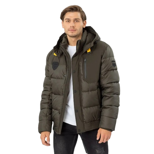 фото  куртка nortfolk зимняя, силуэт прямой, стеганая, воздухопроницаемая, ультралегкая, утепленная, водонепроницаемая, ветрозащитная, размер 50, хаки