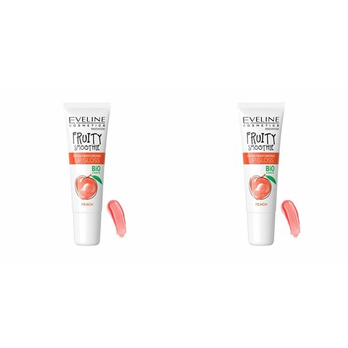 Eveline Cosmetics Экстраувлажняющий блеск для губ - peach серии Fruity Smoothie, 12мл, 2уп.