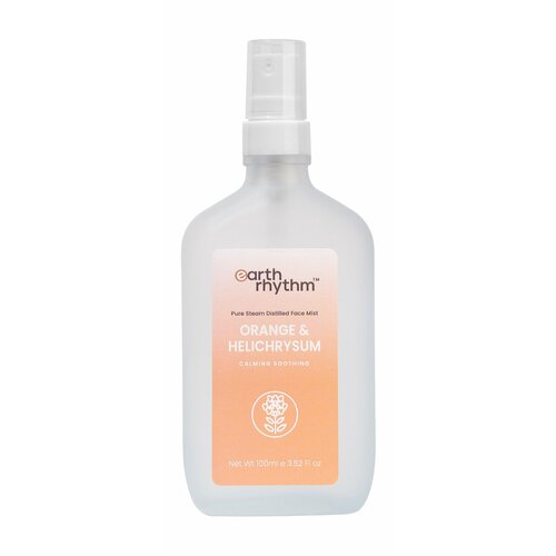 EARTH RHYTHM Orange & Helichrysum Дымка для лица с апельсином и бессмертником успокаивающая, 100 мл