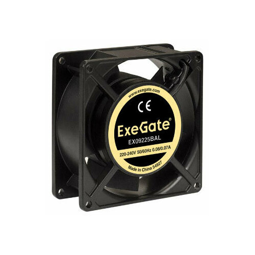 Вентилятор для серверного корпуса ExeGate EX09238BAT (EX289010RUS) вентилятор 220v 92x92x38