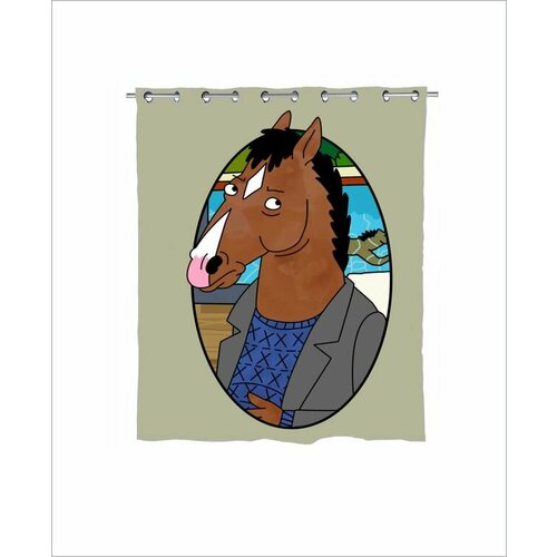 Штора в ванную Конь БоДжек, BoJack Horseman №10,