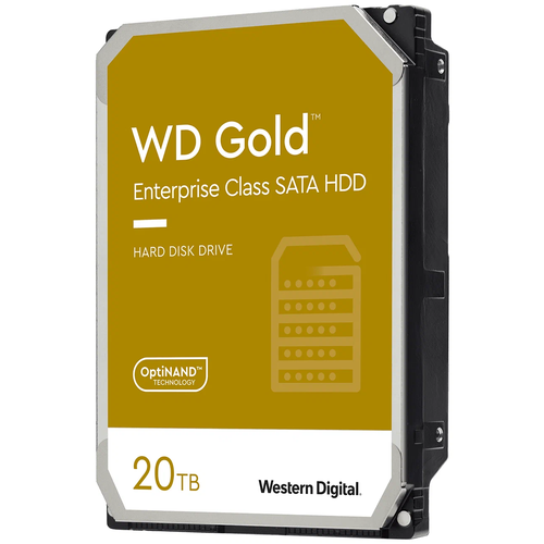 WD Жесткий диск HDD WD SATA3 20Tb Gold 7200 512mb 1 year 6737000₽