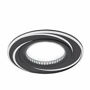 фото Gauss Светильник Aluminium AL016 Круг. Черный/Хром, Gu5.3