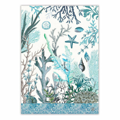 Полотенце кухонное Michel Design Works Океанский прилив 51х71 см хлопок 1950₽