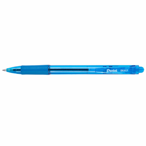 pentel ручка шариковая автоматическая pentel fine line d 0 7 мм 12 шт bk417 d зеленые чернила Pentel Ручка шариковая автоматическая Pentel Fine Line d 0.7 мм 12 шт. BK417-S голубое чернила