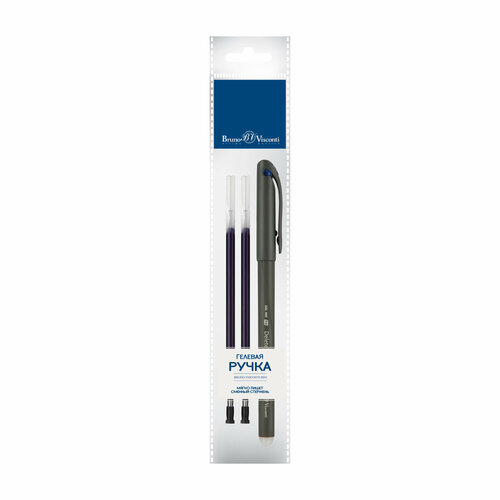 Ручка DeleteWrite со стираемыми чернилами 0.5 ММ, синяя С двумя запасными стержнями