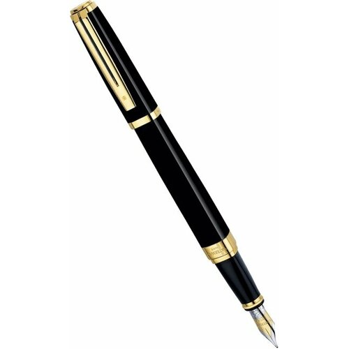 Waterman S0636780 Перьевая ручка waterman exception ideal, black gt (перо f)