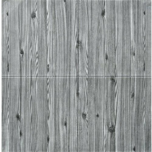 Панель 3D на самоклеящейся основе Доска 70х70см, GRM009, цвет серый